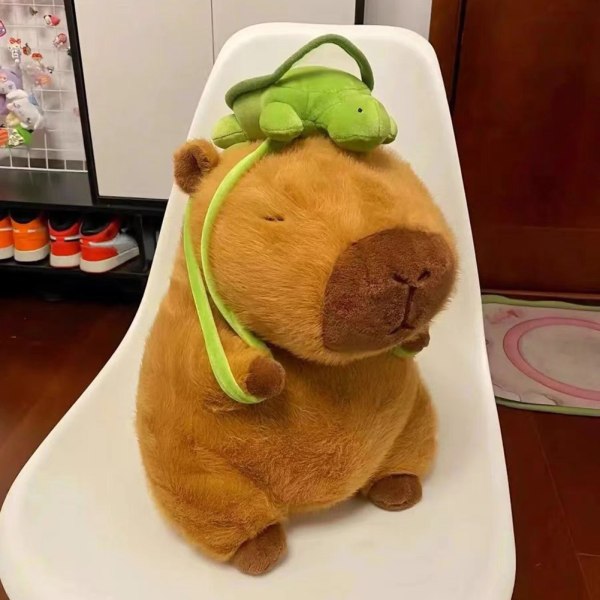 Härlig liten Capybara Plyschdocka Lättvikts Supermjuk fylld leksak för barn Pojke Flicka Kvinnor Män Doll 33cm