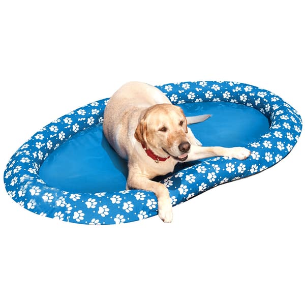 Hundpool Vattenleksaker Flytande flottar Uppblåsbar Pet Pool Float Sommar Orange