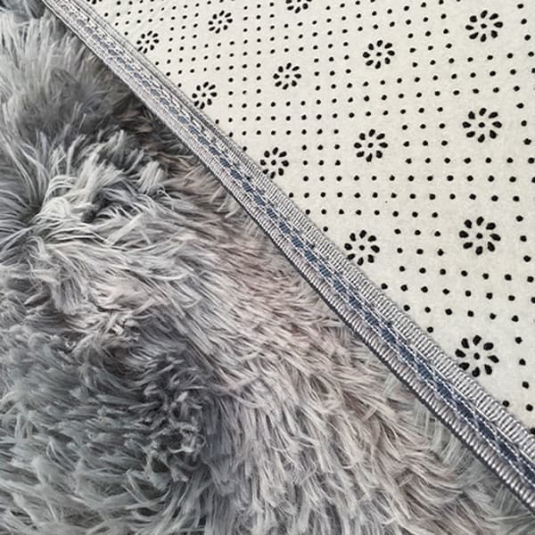 Soft Area Matta Fluffy Rug Tie-dye Gradient Shaggy Matta För sovrum Vardagsrum Heminredning Light Grey 50*80CM