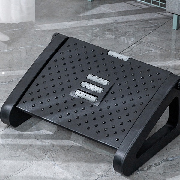 Under skrivbordet Ergonomisk fotstödsmatta med fotmassage Bekväm halkfri fotstödsdyna för kontor hemarbete Grey