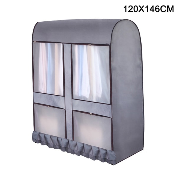 Garderob Klädställ Cover Fukt Vattentät hängande plagg kostymväska 120cmx146cm