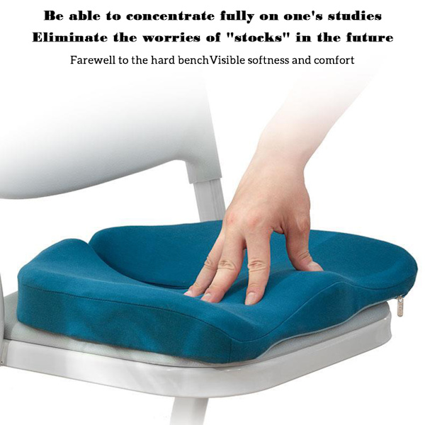 Bekväm ergonomisk kudddyna Hudvänlig ventilerande stolkudde för hembilskontor Atrovirens 38X35cm