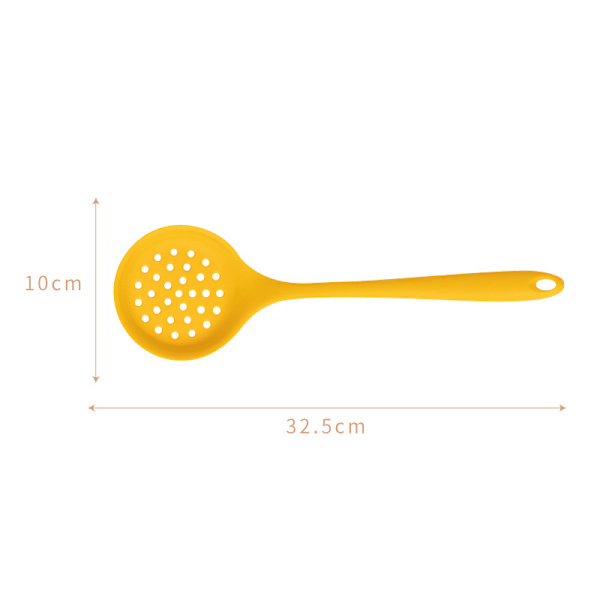 1/5-pack Silikon Köksredskap Set För Matlagning Bakning Gul Non Stick Spatel Set Värmebeständig Köksprylar 5PCS