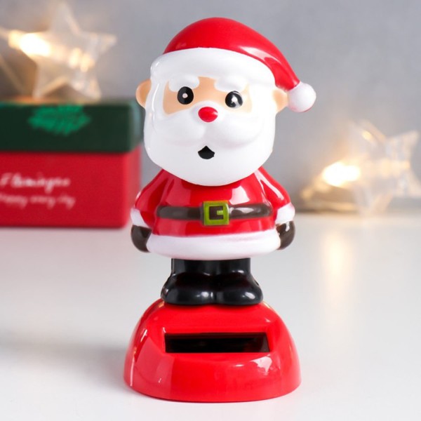 Fordon Solar Sway Ornament Delikat Fashionabel ängelform Bilar Handarbeten för bilar Interiör Green Snowman