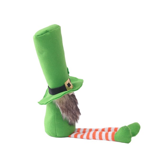Vårprydnad dvärgdocka Säsongsansiktslös stickad långbenstomt Plyschdocka Heminredning till påsk St. Patrick's Day Male