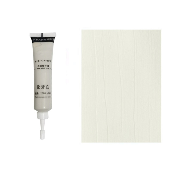 25g Träfärg Reparation Pasta Hål Återställande Lack Pasta För Garderob Skrivbord Lvory white