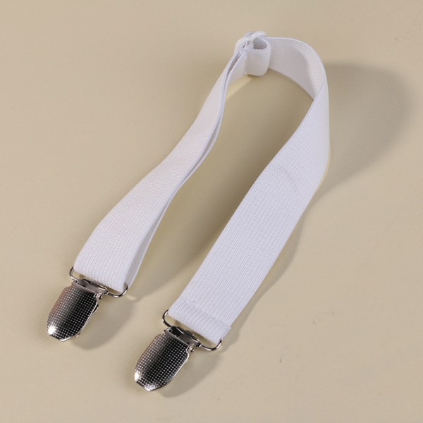Justerbart Lakan Spänne Multipurpose Anti-Slip Elastisk Lakan Rem White