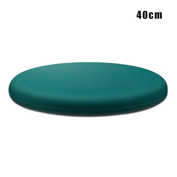 Rund Memory Foam -kudde Bekväm Andas Vadderad Cover Tvättbar matta För Hem Sovrum Vardagsrum Dark Green 40cm