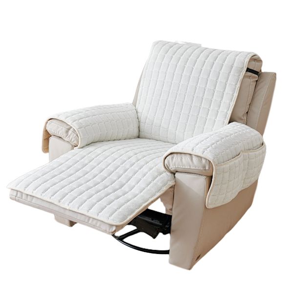 Vattentät möbelöverdrag med förvaringsfickor för hemmet White 53 * 190cm