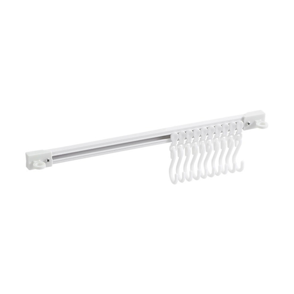 Multifunktionell glidskena krok med S krokar Stor kapacitet efterbehandling krok för köksskåp 30cm 1pc