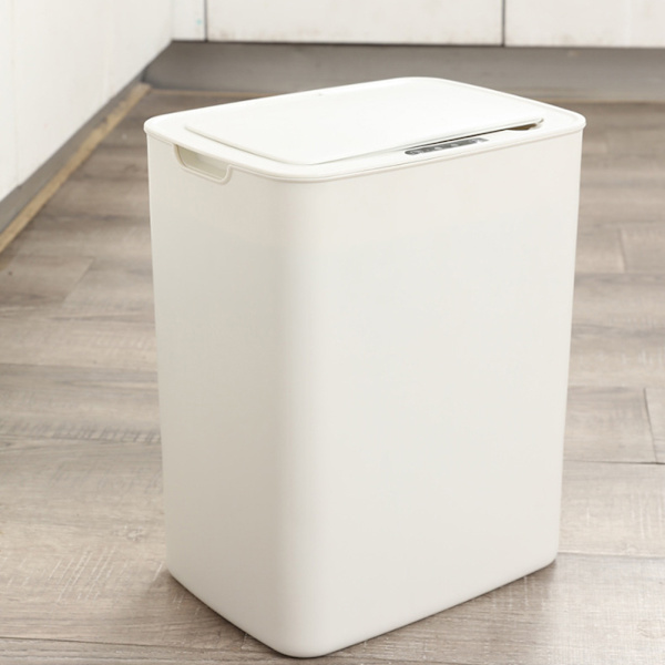 Automatisk sensor papperskorg Stor kapacitet soptunna med lock för kök 16L Dark Gray Charging Version