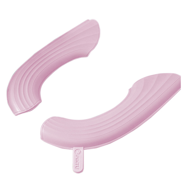 Cover Vattentät toalettsitsdyna med handtag Soft Thicken EVA självhäftande toalettsitsöverdrag Kuddar Pink 2pair