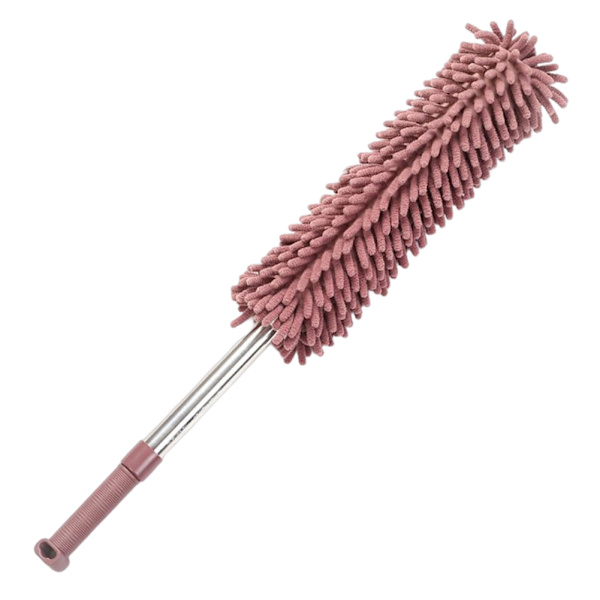 Teleskopisk mikrofiber dammduk Tvättbar celling spindelväv Remover Multifunktions hörnkvastar för hembil Coffee