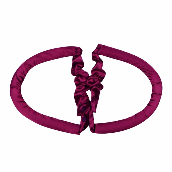 Heatless Curl Ribbon för långt hår Heatless Lazy Curls Overnight Tube Curling DIY Mjukt skum hårcurl för kvinnor tjejer Rose Red