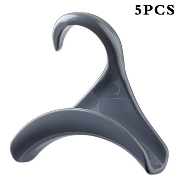 5/10 st plasthandväska Arch Krok Utrymmesbesparande väska förvaringsställ för hattar Axelväska Grey 5pcs