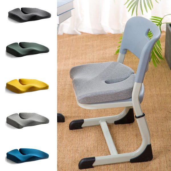Bekväm ergonomisk kudddyna Hudvänlig ventilerande stolkudde för hembilskontor Atrovirens 38X35cm
