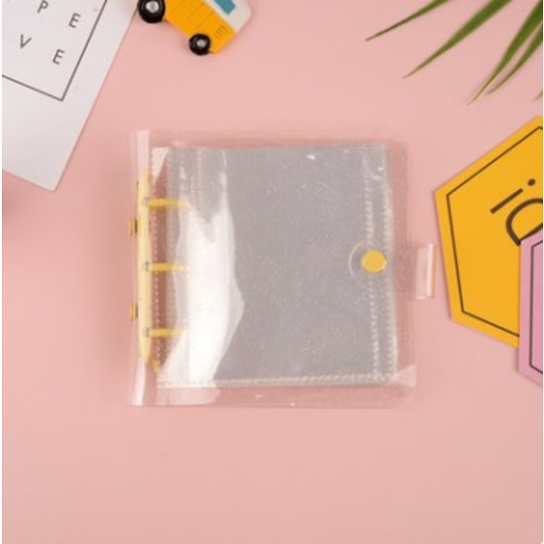 Mini 4 tums pärm fotoalbum 40 fickor glänsande färg laserkorthållare för fotokort Lomo-kort Instax Polaroid-kort Pink