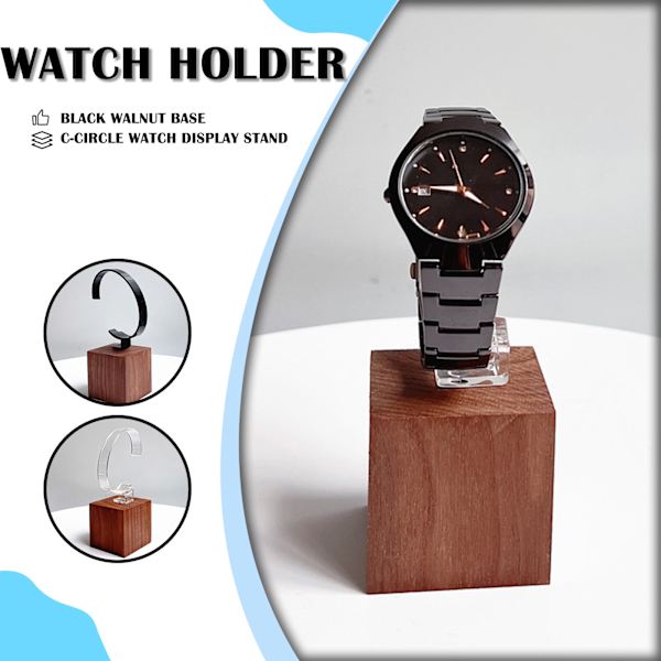 C-formad Watch Display Stand Multipurpose Armband Armband Förvaringsställ för hemmet Black