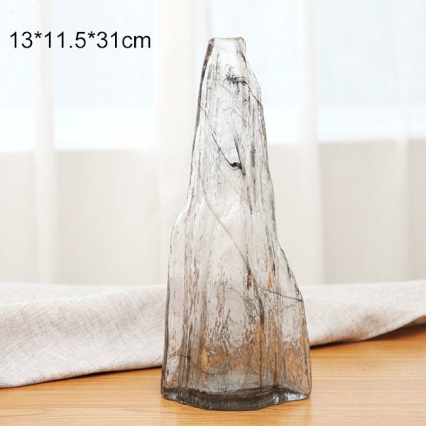 Vaser Nyhet Rockery Glasflaska Transparent Blomsterarrangemang Vardagsrum Vinskåp Dekoration Hem Sovrumsinredning 020139