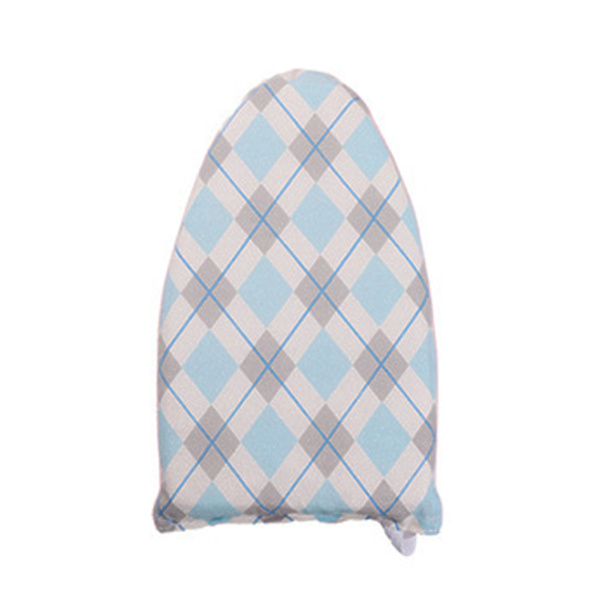 Handhållen strykbräda med fingerbåge Värmebeständig Anti-scald ångande strykjärn Mitt Blue White Plaid