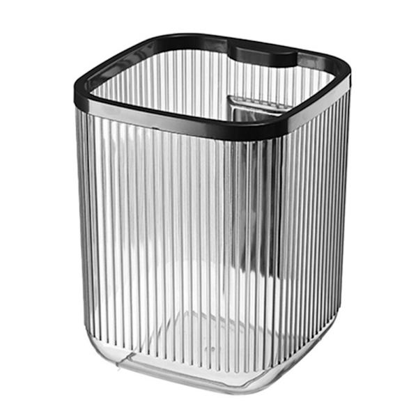 Mode Mini Desktop Papperskorgen Stor öppning Multipurpose Papperskorgen Hållare För Vardagsrummet Stone Black