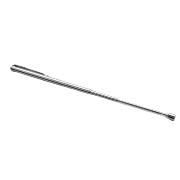 Teleskopisk magnetisk penna Bärbar magnetisk upptagningsverktyg Multifunktionell utdragbar plocksticka 1.5 Pounds Silver