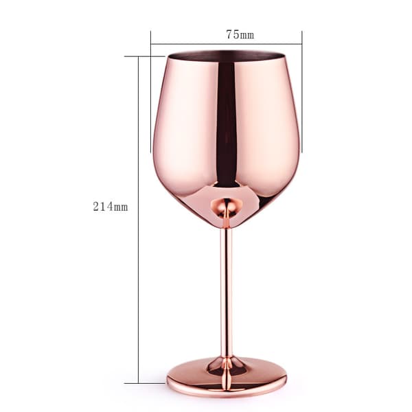 Bägare i rostfritt stål 500ml Rose Gold