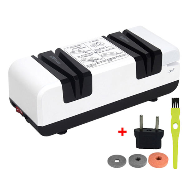 4-stegs knivvässare USB snabbslipmaskin Multifunktions knivslipverktyg White Black Set