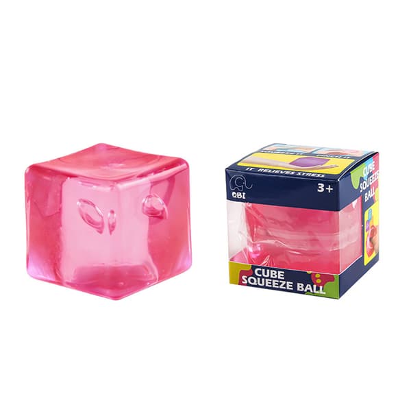 Squishies Ice Cubes Store kuber Super Solid-Squish Sensorisk leketøy for angstlindring og fokus Myke sensoriske Squishies-leker Pink