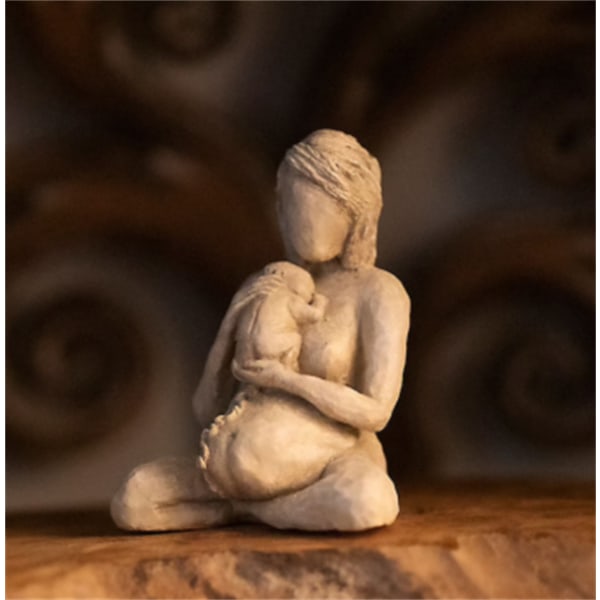 Födelse Kvinna Skulptur Harts Skrivbordsprydnad Moderkärlek är stor Tillbehör Hem Vardagsrum Dekoration