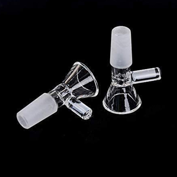 Mini tratt Form Rökning Glaspipa Multifunktionsglas Bongs Rör Rökning Tillbehör 14mm 1pc