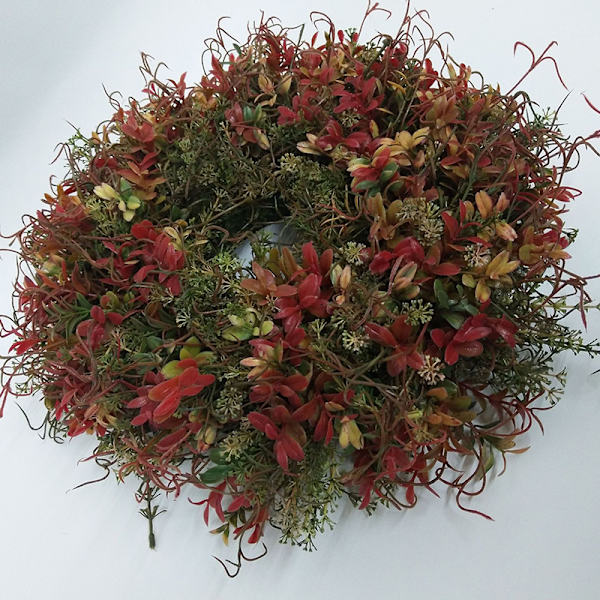Höst Eucalyptus bondgård krans ring hängande dörr dekoration för vägg fönster bröllopsfest C