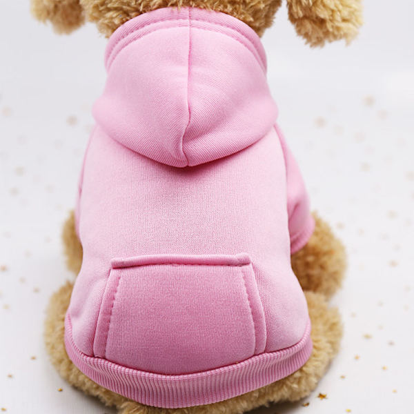 Kattkläder Mjukt husdjur Liten hund Kattrock Luvtröjor Sporting Valp Kattunge Tröja Kostym Katt Sportkläder Pink XS