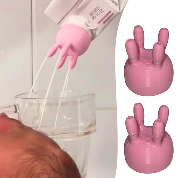 Ko-Juver-Mjölkförpackningslock Rolig Boxad Mjölk Diverters Spillfri Hällpipspåsar För Mjölkflaskor 2pcs