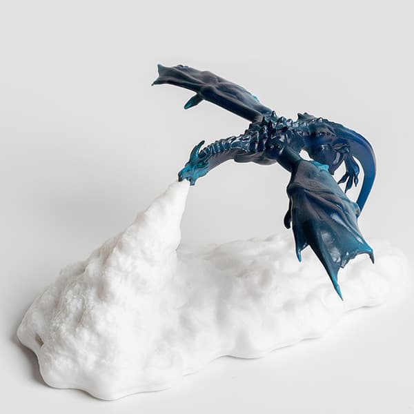 3D printed Fire Breathing Dragons Nattljus Hushållshållfast Sänglampa För Vardagsrum Sovrum Ice Dragon