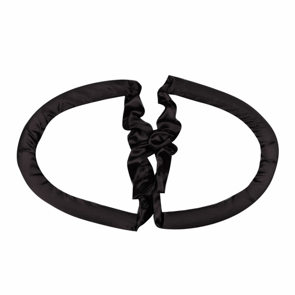 Heatless Curl Ribbon för långt hår Heatless Lazy Curls Overnight Tube Curling DIY Mjukt skum hårcurl för kvinnor tjejer Black