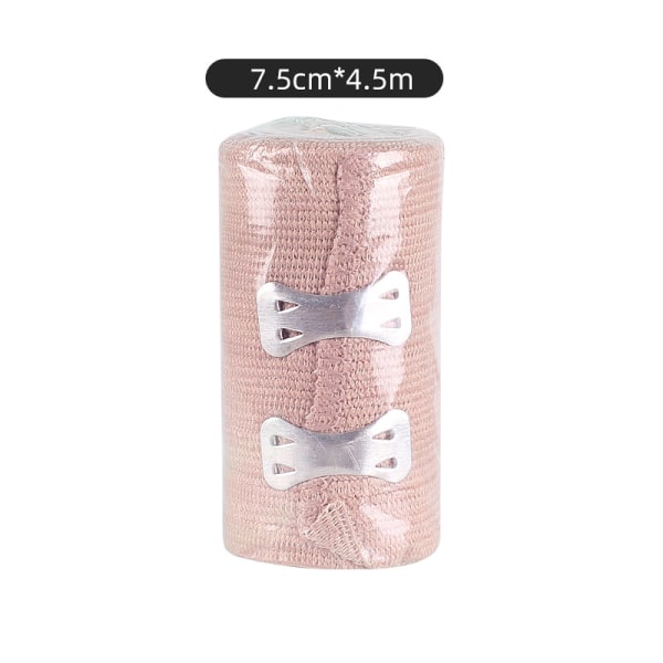 Elastisk bandage med clips Hög elasticitet Latexfri kompressionsbandage för leder Rulle Tvättbar & återanvändbar för sport Skin Color D