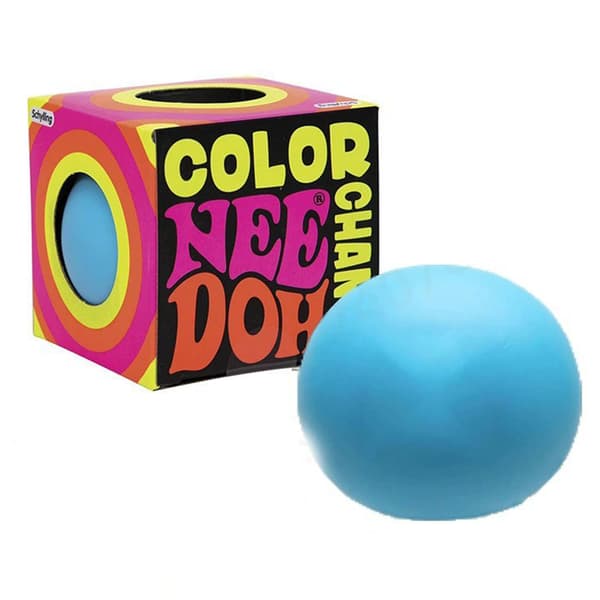 NeeDoh Snow Ball Crunch Stressbold til voksne børn Knasende Sensorisk Klemmelegetøj Blue