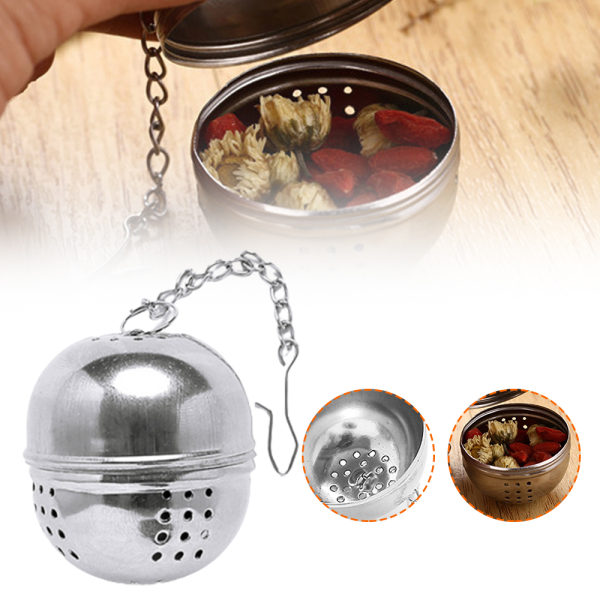 Kryddbollar i rostfritt stål Hot Pot Spice Drainer Soppa Ball Spice Ball