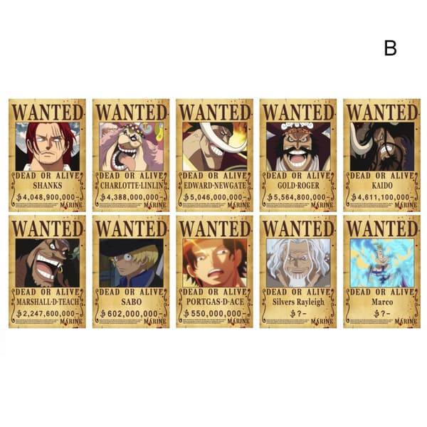 One Piece Wanted Belöning Beställ Tapet Hd Poster Sovsal Tapet För Sovrum Vardagsrum B