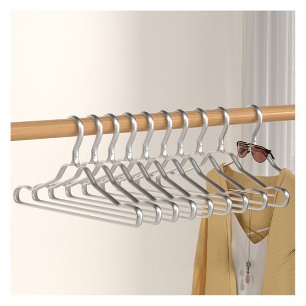 Aluminiumlegering Tjock Klädställ Vuxenkläder Butik Klädställ Hem Klädstöd Silver
