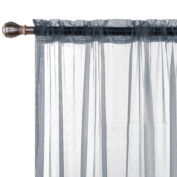 Tyller Bakgrund Draperier Gardin Modern stil Skiljepanel Semi-blackout Voiles Shear Tyg Party Heminredning Grey 140*230