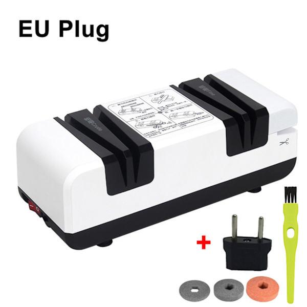 4-stegs knivvässare USB snabbslipmaskin Multifunktions knivslipverktyg White Black Set