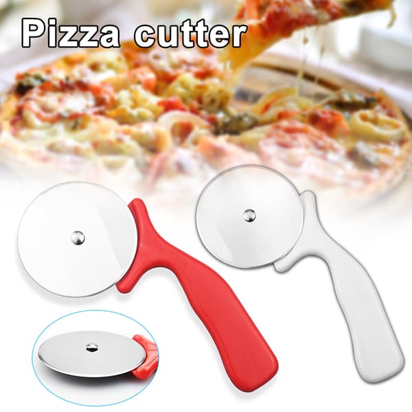 Premium rostfritt stål pizzaskärare pizzaskärare stark för hem kök White