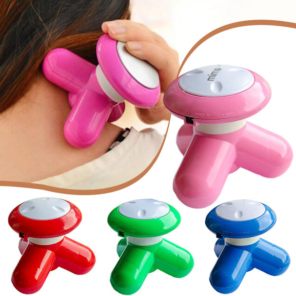 Mini handhållen massageapparat Bärbar helkroppsvibrerande massageapparat för avkoppling Blue