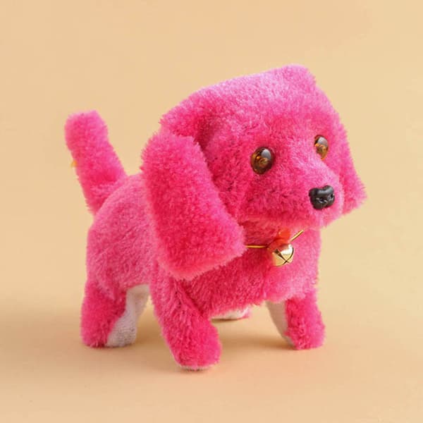 Söt Walking Barking Toy Rolig Elektrisk Kort Floss Elektrisk Flytthund Barn Barnleksaker