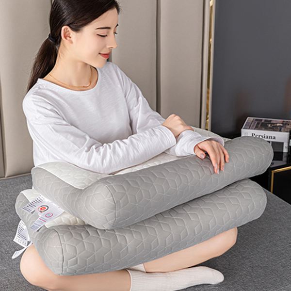 Ortopedisk kudde för djup sömn, andningsbar, bekväm, ergonomisk kudde för smärtlindring i axlar och nacke White 1pcs