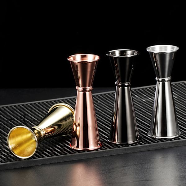 SUSHEN Ny Cocktail Shaker Barware Köksprylar Mått Jigger Cup Hem & Living Rostfritt stål Dual Shot Dricka Spirit Bar Tools 30ml-60ml Silver