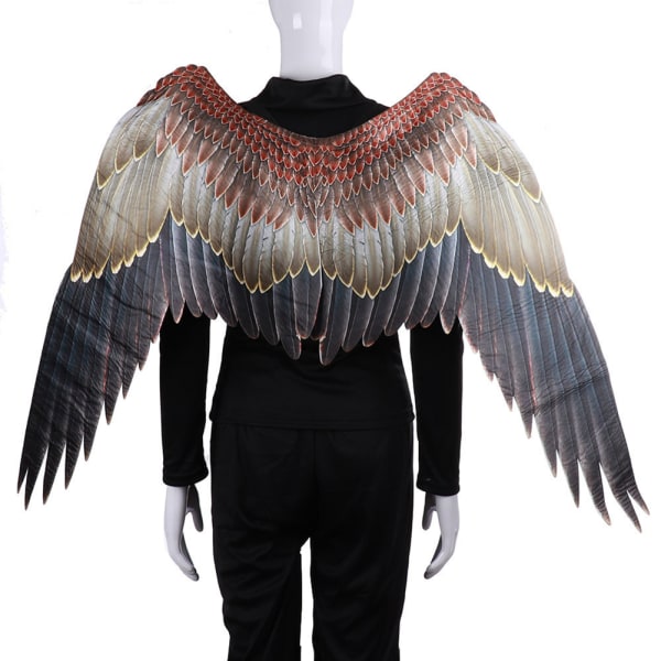 Non-Woven Tyg Festlig Ängla Vingar Halloween Oversized Svart Vita Vingar Kostym rekvisita Eagle Angel Wings