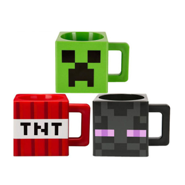 Minecraft 3D-karaktär fyrkantig mugg 230 ml samlarminne och underbar kaffemugg present till fläkten A